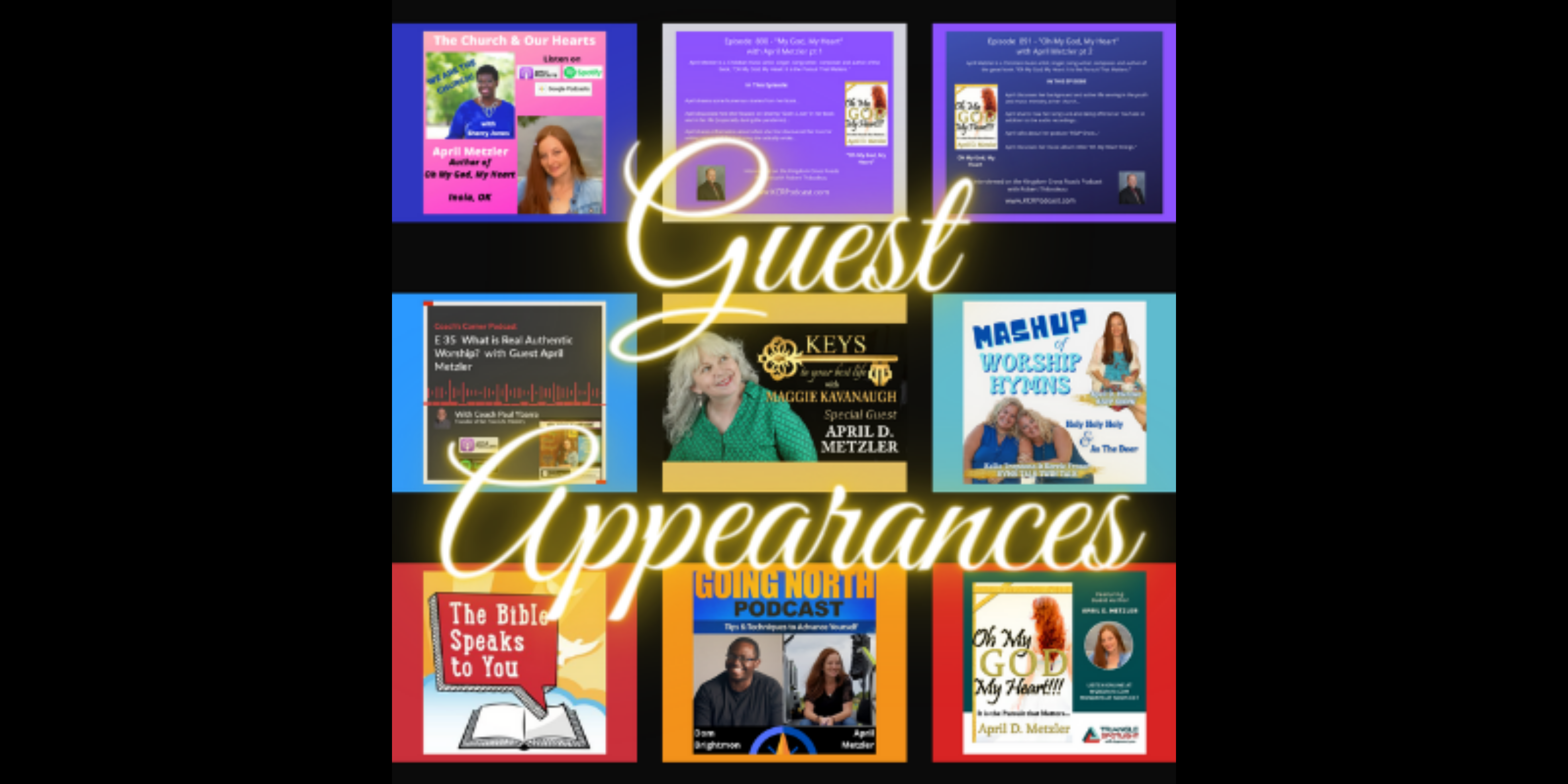 Guest Appearances page header for April D. Metzler
